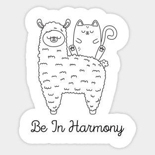 Be in Harmony Sticker